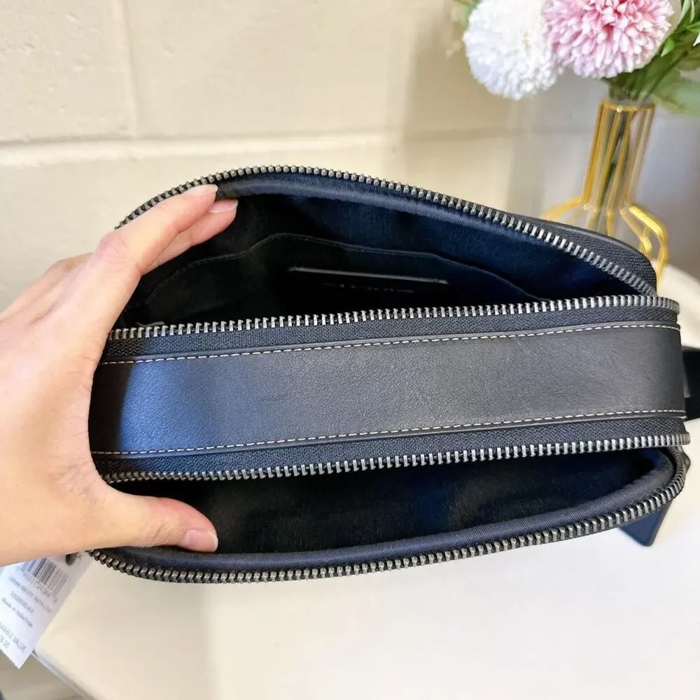 COACH C4148 Men's Graham Crossbody In Leather Black